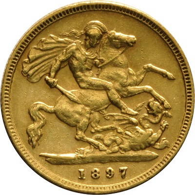 Gold 1897 Half Sovereign Value