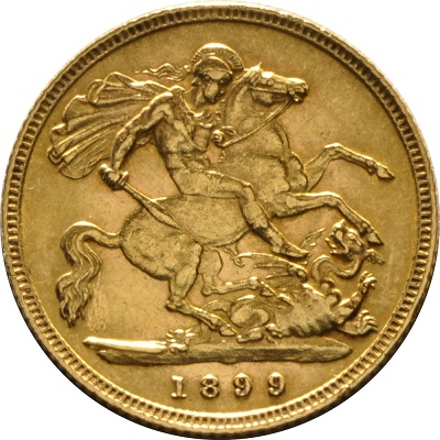 Gold 1899 Half Sovereign Value