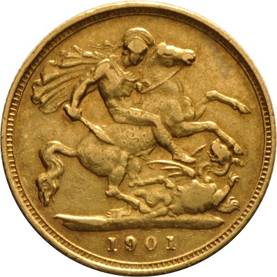 Gold 1901 Half Sovereign Value