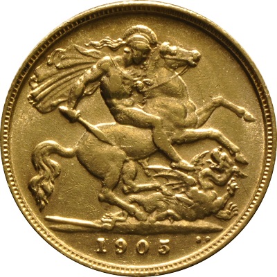 Gold 1905 Half Sovereign Value