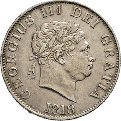 1818 UK Half Crown Value | 1818 British Half Crown Value