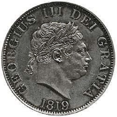 1819 UK Half Crown Value | 1819 British Half Crown Value