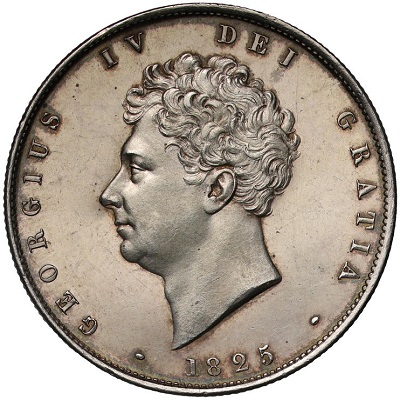 1825 UK Half Crown Value | 1825 British Half Crown Value