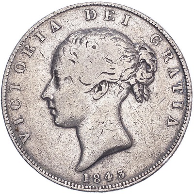 1843 UK Half Crown Value | 1843 British Half Crown Value