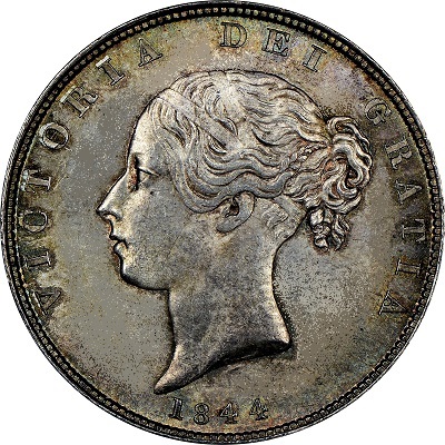 1844 UK Half Crown Value | 1844 British Half Crown Value