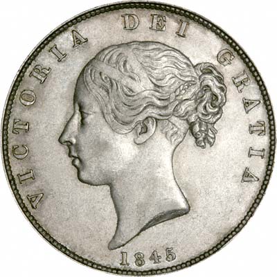 1845 UK Half Crown Value | 1845 British Half Crown Value
