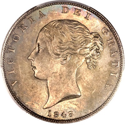 1848 UK Half Crown Value | 1848 British Half Crown Value