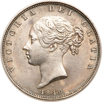 1849 UK Half Crown Value | 1849 British Half Crown Value