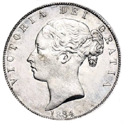 1884 UK Half Crown Value | 1884 British Half Crown Value