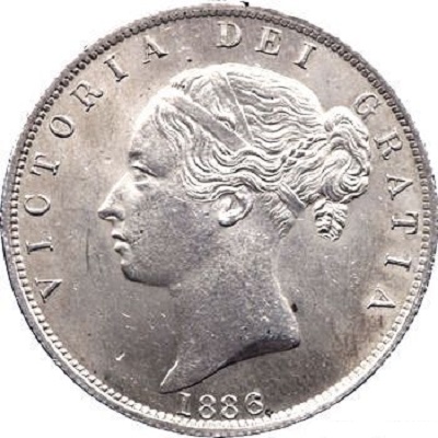 1886 UK Half Crown Value | 1886 British Half Crown Value
