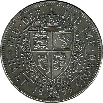 UK Half Crown 1893 Value