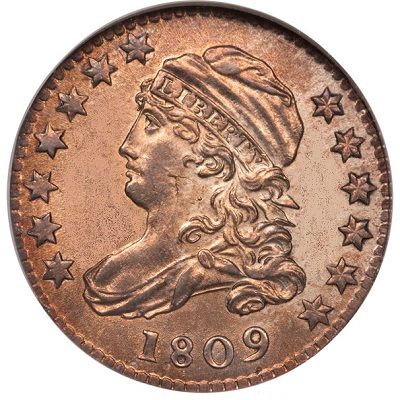 Dime 1809 Value