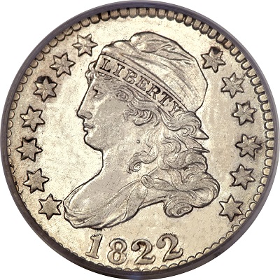 Dime 1822 Value