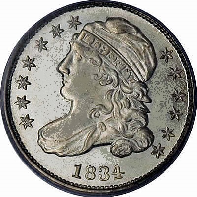 Dime 1834 Value