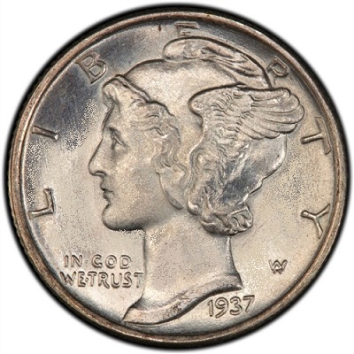 US 1937 Dime Value