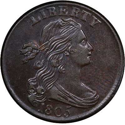 One Cent 1805 Value