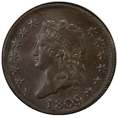 1809 One Penny US