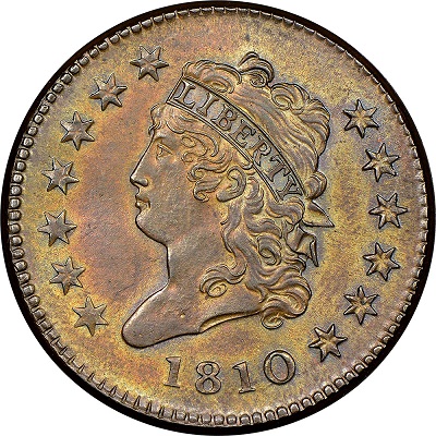 One Cent 1810 Value