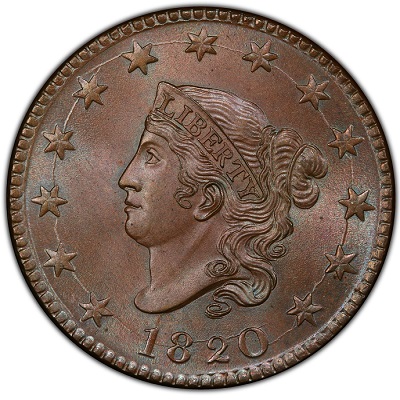 One Cent 1820 Value