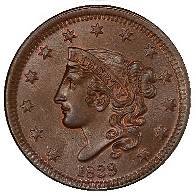 US 1839 Penny