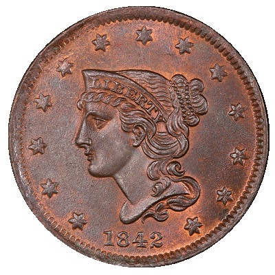 US 1842 Penny